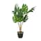 36" Green Vinyl Contemporary Potted Artificial Tree